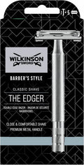 Verpakking Wilkinson Sword Barber's Style The Edger dubbelzijdig scheermes, met 5 mesjes.