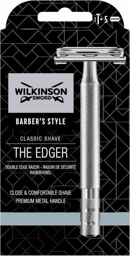 Wilkinson Sword Barber’s Style The Edger – safety razor + 5 mesjes