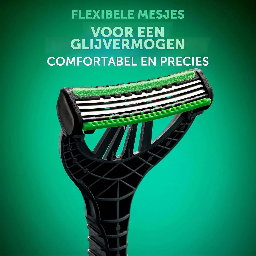 Detail van de drie flexibele mesjes